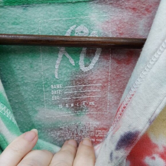 Turks Sweatshirt Nav Travis Scott Tie Dye Skull Large  Size XL  Xlarge  XO - Picture 6 of 7
